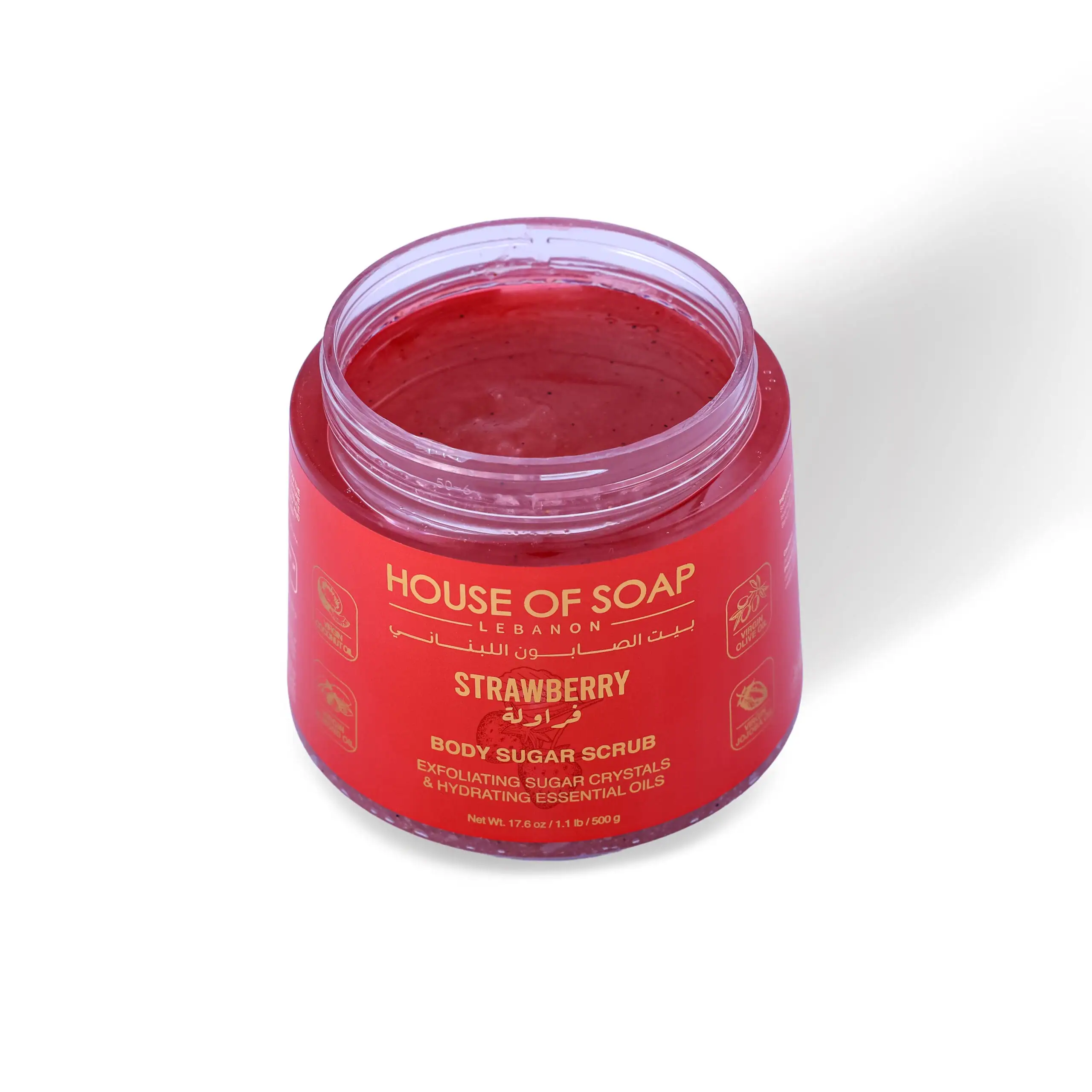 Strawberry Body Sugar Scrub 500g - Image 2